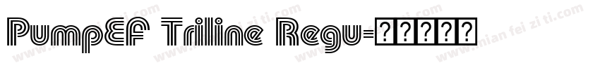 PumpEF Triline Regu字体转换